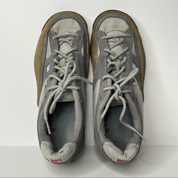 The North Face Hiking Shoes Leather Suede Upper Grey Blue Lace Up Low Cut Size 7 - Picture 8 of 13